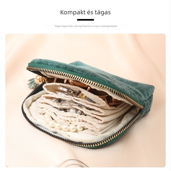 Ékszertáska, flanel anyagú, klutch alakú, modell Hd-367, márka Xinyi