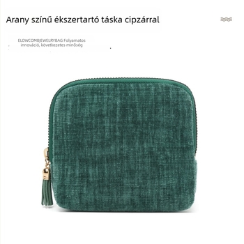 Ékszertáska, flanel anyagú, klutch alakú, modell Hd-367, márka Xinyi