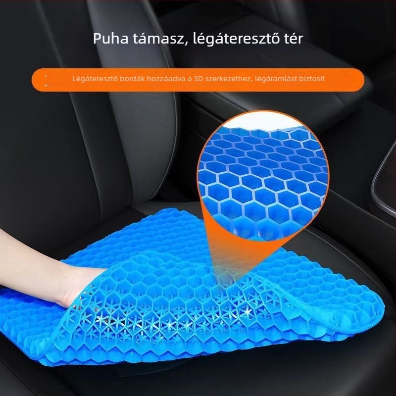 Gél ülőpárna méhsejt mintázattal, szilikonból készült hűtő párna irodába és autóba