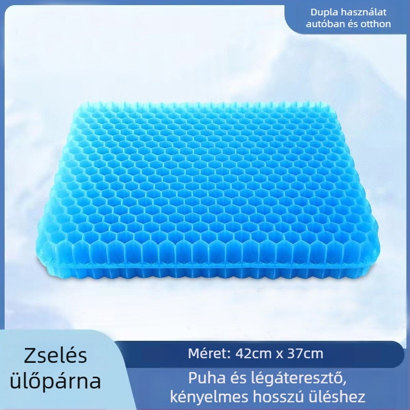Gél ülőpárna méhsejt mintázattal, szilikonból készült hűtő párna irodába és autóba