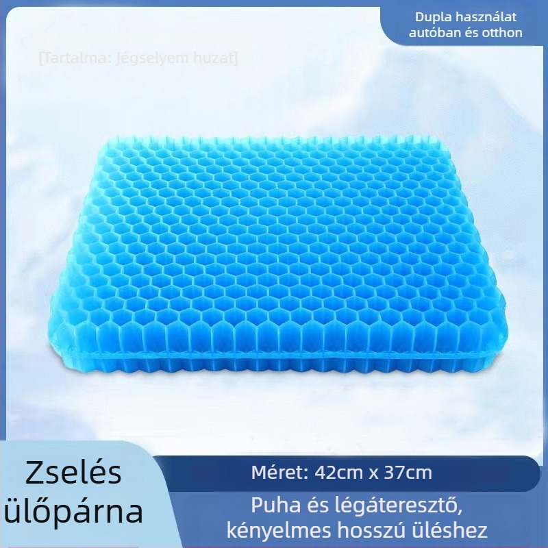 Gél ülőpárna méhsejt mintázattal, szilikonból készült hűtő párna irodába és autóba