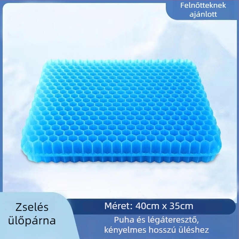 Gél ülőpárna méhsejt mintázattal, szilikonból készült hűtő párna irodába és autóba