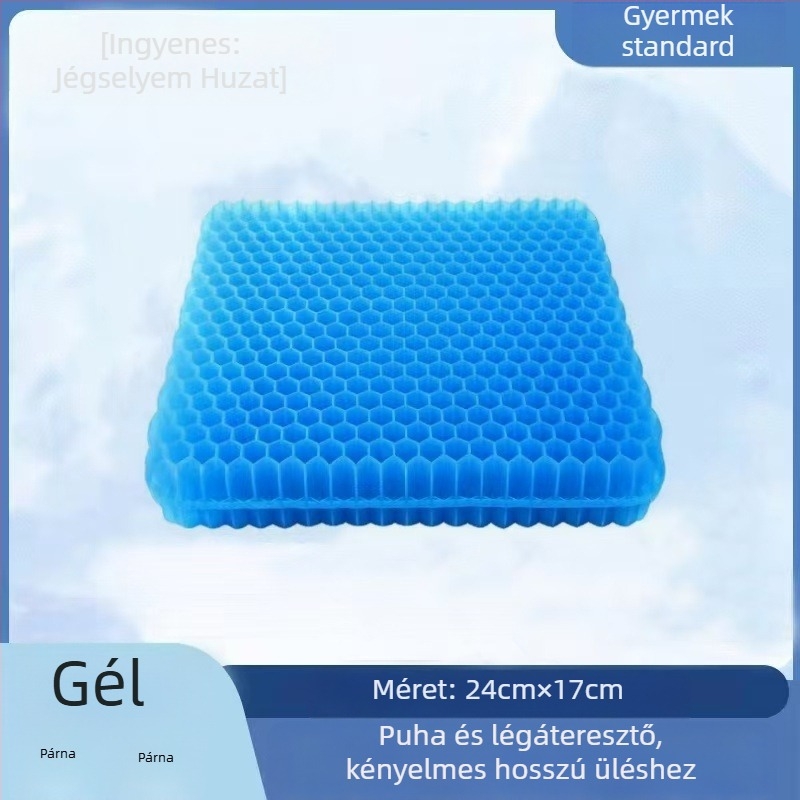 Gél ülőpárna méhsejt mintázattal, szilikonból készült hűtő párna irodába és autóba