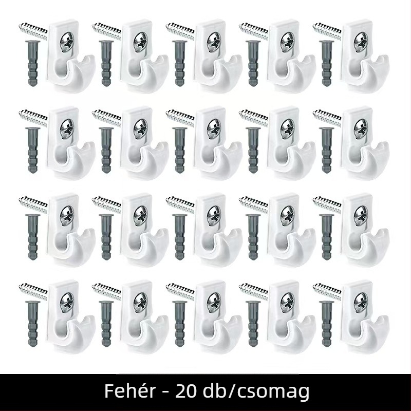 ABS anyagú csavaros kampó fényláncokhoz és függő növénykosarakhoz; egy darab, modern minimalist stílus, teherbírás 2 kg