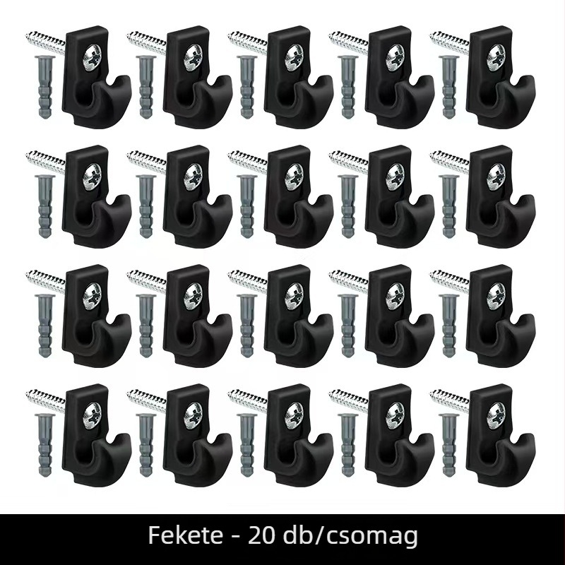 ABS anyagú csavaros kampó fényláncokhoz és függő növénykosarakhoz; egy darab, modern minimalist stílus, teherbírás 2 kg