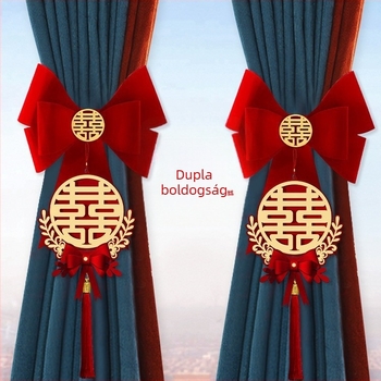 Esküvői függöny-girlanda – nem szövött anyag, Snow Top márka, boldog szavak, import nélkül