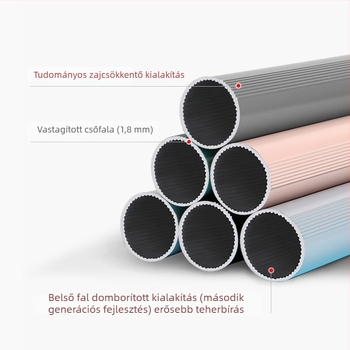 Függönyrúd, rom-stílusú, alumínium ötvözetből, nordic minimalista dizájn, csendes működés, tartozékokkal és tartóval (Modell QX002; Feldolgozás testreszabása: Igen; Anyag: alumínium ötvözet; Márka: tricolor fish; Stílus: Light Luxury)