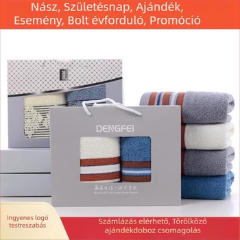 Pamut arc-törölköző, puha és kényelmes, vastagított, 100–120 g, gyártási folyamat kódja 241500541, testreszabás elérhető