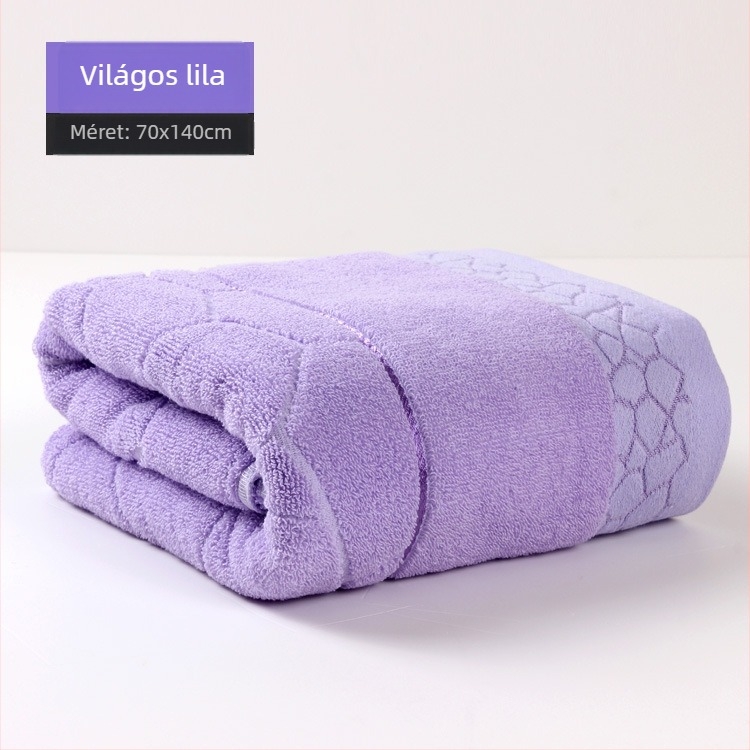 Pamut fürdőlepedő, vastag Jacquard szövet, 400–500 g, 32s fonal, testreszabás, hímzett logó