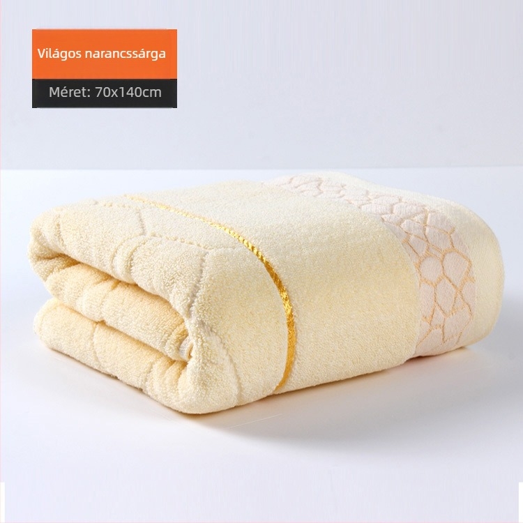 Pamut fürdőlepedő, vastag Jacquard szövet, 400–500 g, 32s fonal, testreszabás, hímzett logó