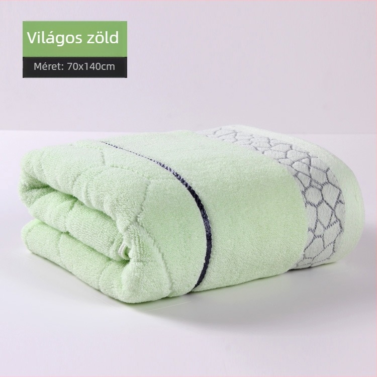 Pamut fürdőlepedő, vastag Jacquard szövet, 400–500 g, 32s fonal, testreszabás, hímzett logó