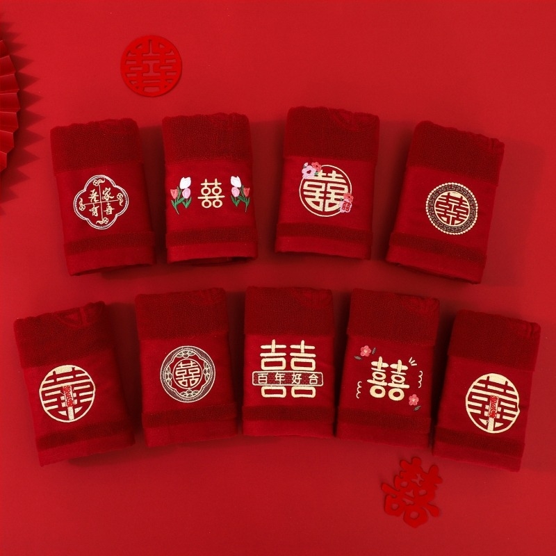 Esküvői törölközők párban – Márka Looking for Snow; Anyag/Eljárás: reaktív nyomtatás и festés; Szál: Ply; Gyártási eljárás: hímzés, jacquard; Súly: 100–120 g