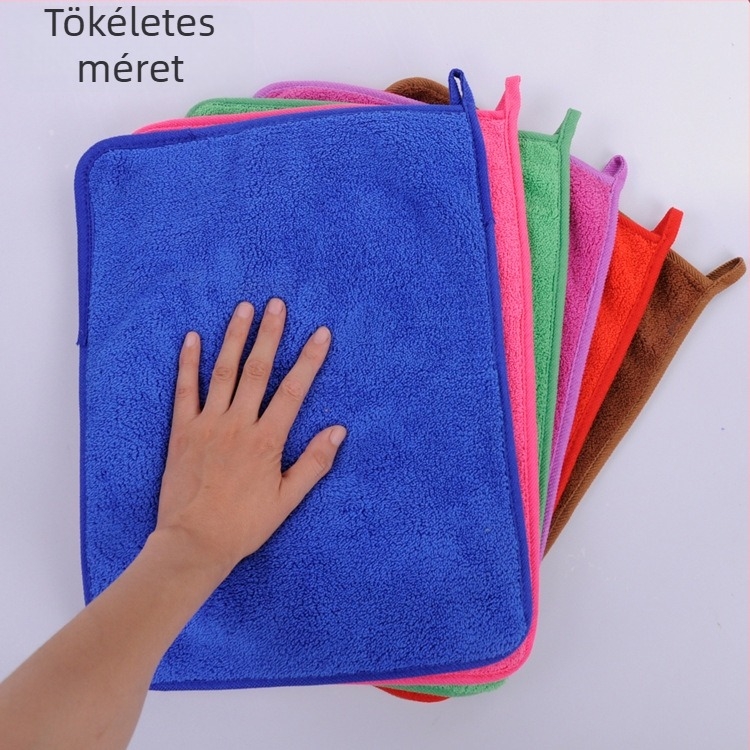 So Elegant mikroszálas törölköző korall fleece-sel, 80–100 g, 32 szál, varrt szegéllyel