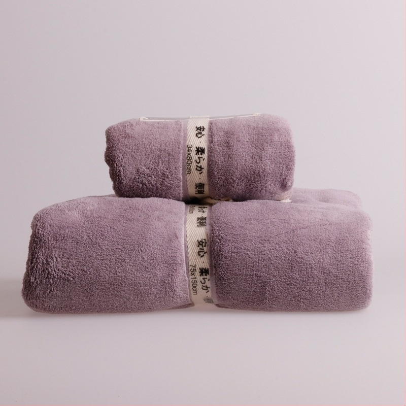 Mikroszálas fürdőlepedő készlet, nedvszívó, sík szövés, tömeg 140–170 g, 150D szál