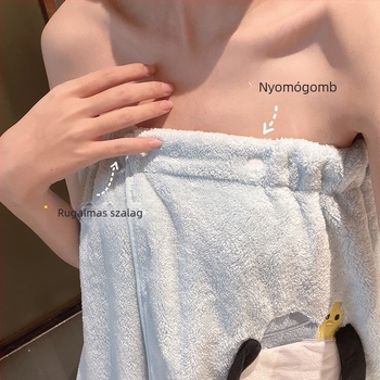 Korall plüss fürdőköpeny, 100% poliészter, őszi használatra, nőknek