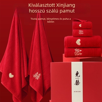 Pamut fürdőlepedő párnak, 4 darabos készlet, hímzett, Warp knitting, 350 g