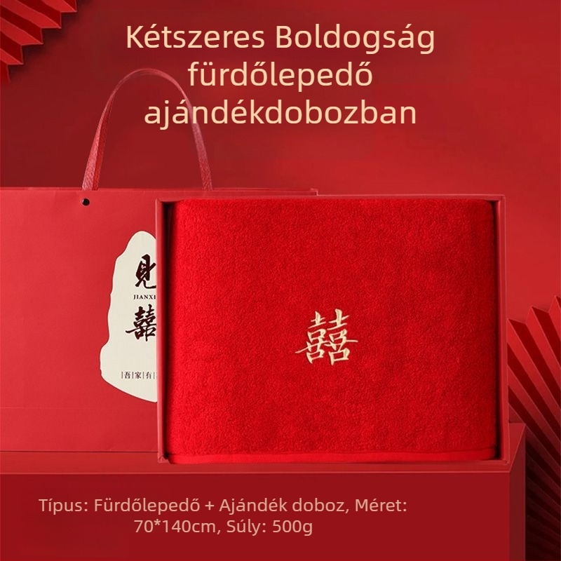 Pamut fürdőlepedő párnak, 4 darabos készlet, hímzett, Warp knitting, 350 g