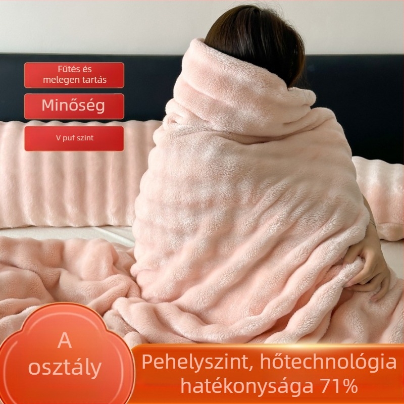 Pamut-nitril keverék pléd, modern minimalist stílus, tömeg 300-499 g, egész éves használatra