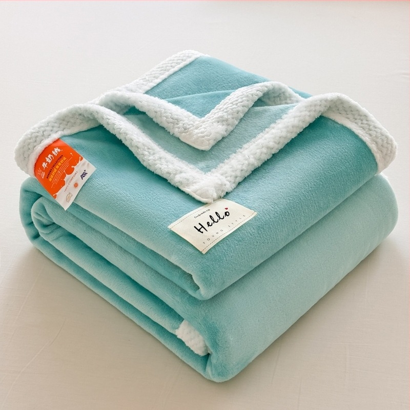 100% poliészter törölköző pléd, dupla oldalú fleece, 300 g/m², tavasz–ősz, egyszínű minta, könnyű luxus stílus, testreszabható