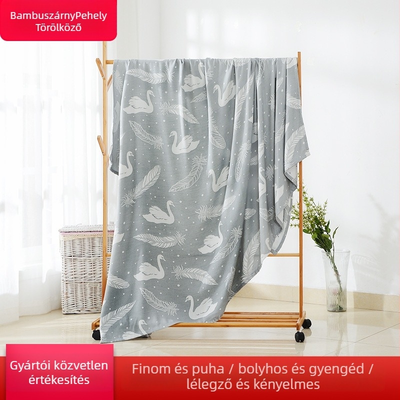 Bambuszrostból készült takaró, csíkos mintázat, nyár, modern minimalist stílus