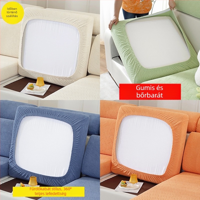 Szófavédő huzat – poliészter, vastagított elasztikus anyag, csúszásmentes, négy évszakos univerzális, teljes lefedettség