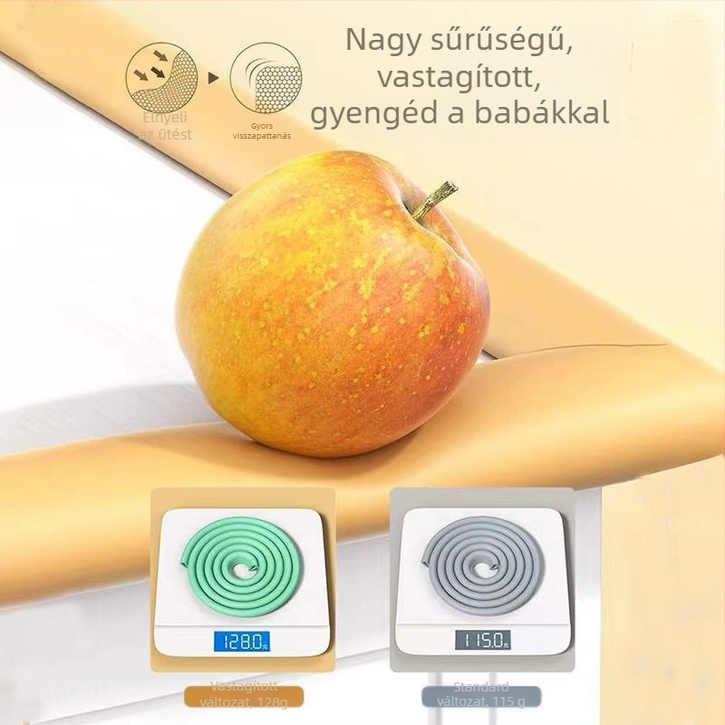 U-alakú habvédő szalag asztalhoz, öntapadós, üvegélek védelmére