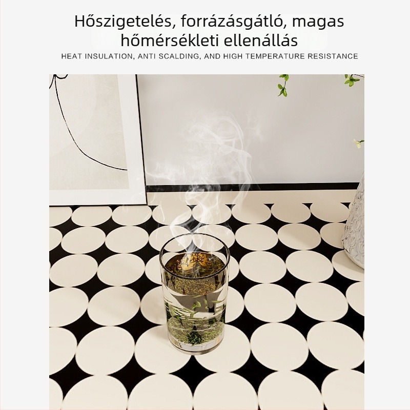 Oldalsó szekrényhez és TV-szekrényhez illő asztalterítő, hosszú téglalap alakú futó, víz- és olajálló, geometrikus mintával