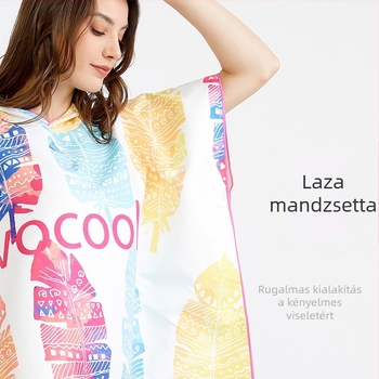 VOCOOL Kapucnis törölköző-köpeny – finom rostokból, 400–500 g, 150D, nyomtatott