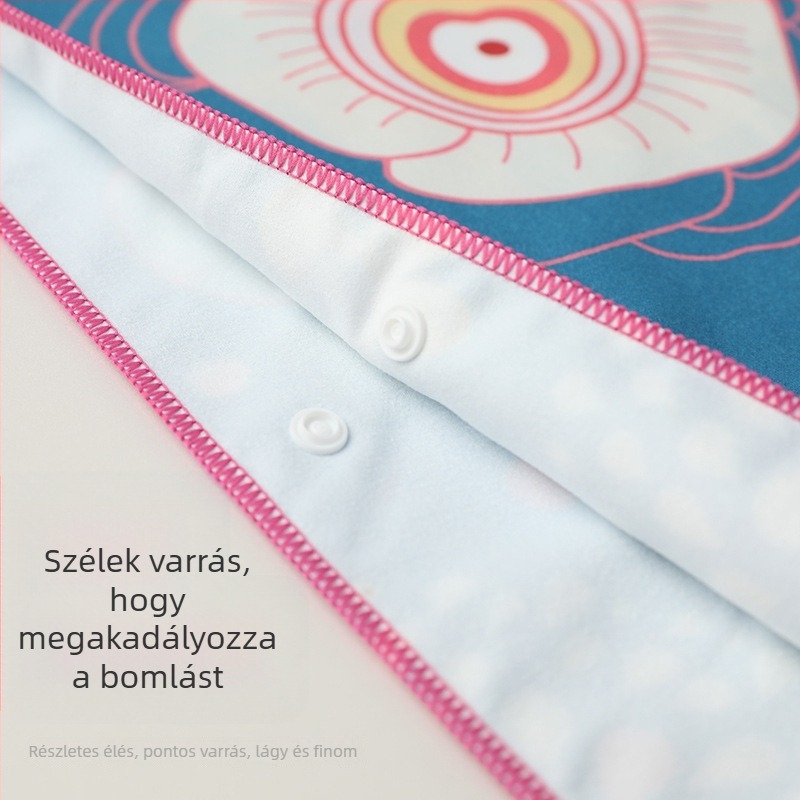 VOCOOL Kapucnis törölköző-köpeny – finom rostokból, 400–500 g, 150D, nyomtatott