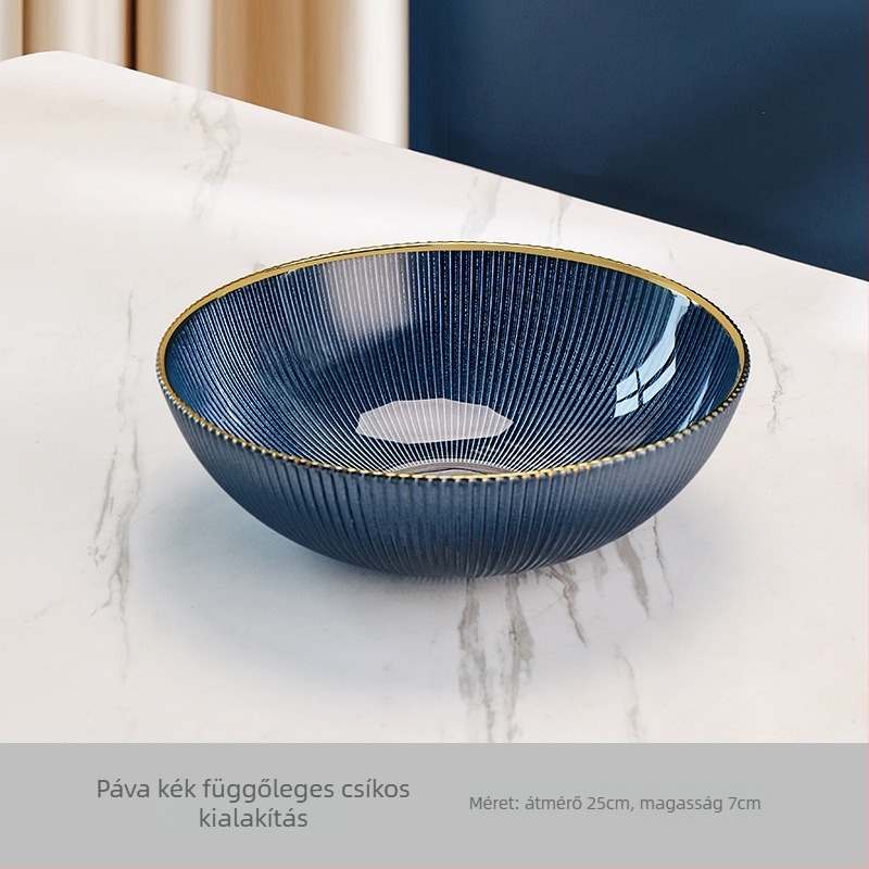 Fém gyümölcstál elektroplattázott felülettel, új kínai stílus, márka Huanze Ceramics