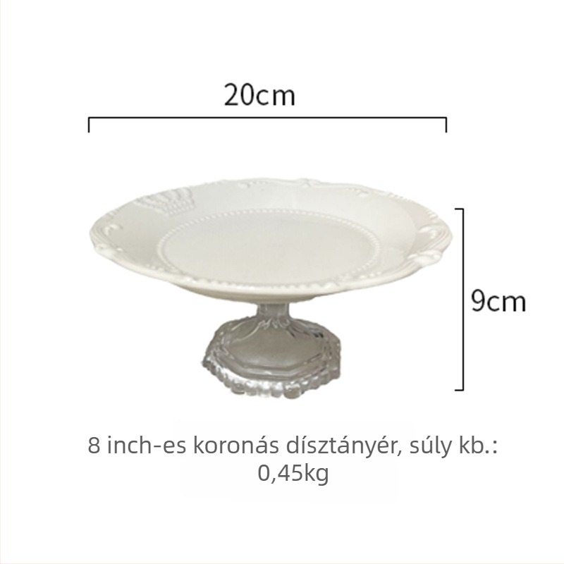 Tongfa kerámia tányér, szabálytalan alak, több mintázat