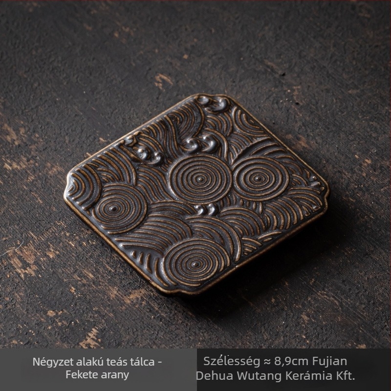 Porcelán gyümölcstál — Wuxitang, kínai egyszerűség, fényűző retro stílus, termékkód: Full Moon Auspicious Clouds Saucer