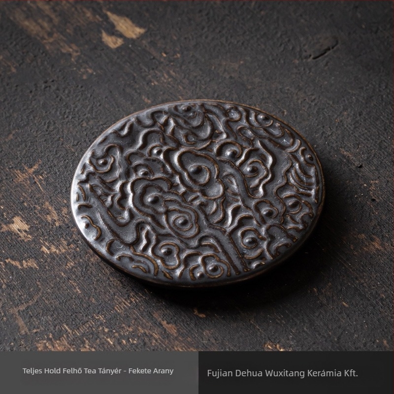 Porcelán gyümölcstál — Wuxitang, kínai egyszerűség, fényűző retro stílus, termékkód: Full Moon Auspicious Clouds Saucer