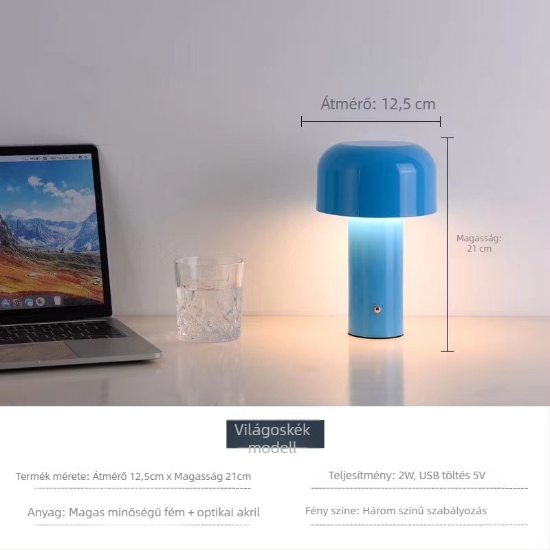 Aoda Lighting gomba alakú asztali lámpa – nordic stílus, EU CE tanúsítvány, éjszakai fény, környezeti fény, díszítő elemek