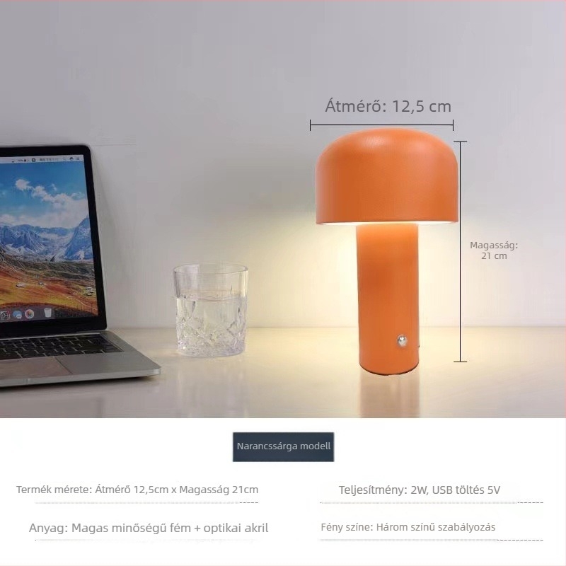 Aoda Lighting gomba alakú asztali lámpa – nordic stílus, EU CE tanúsítvány, éjszakai fény, környezeti fény, díszítő elemek