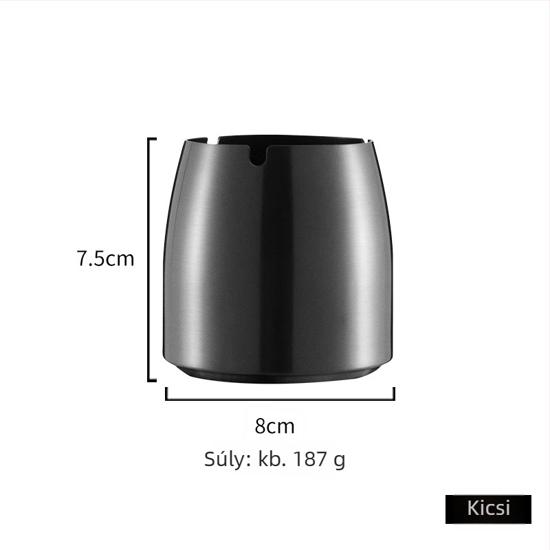 Rozsdamentes acél hamutartó logó nyomtatással és testreszabással, dekoratív bárkiegészítő, modern minimalista lux stílus