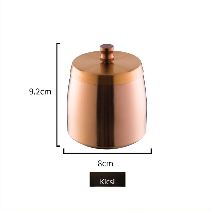 Rozsdamentes acél hamutartó logó nyomtatással és testreszabással, dekoratív bárkiegészítő, modern minimalista lux stílus