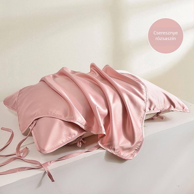 Ice-silk párnahuzat, 2 darabos készlet, mosható, pántokkal, poliészterből