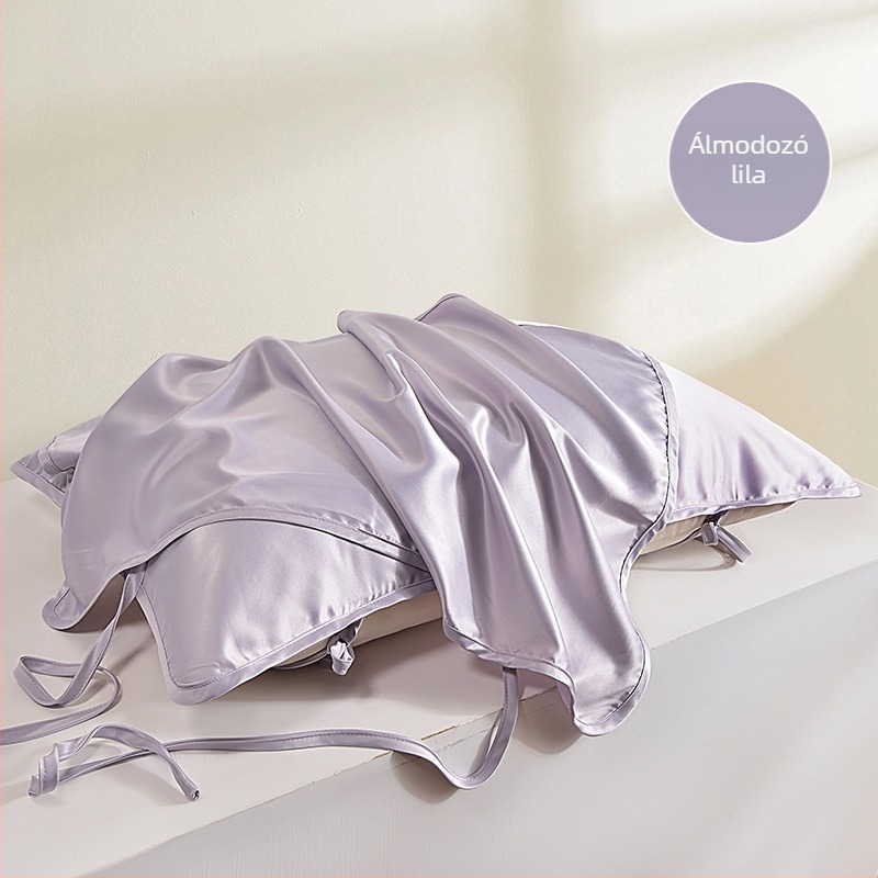 Ice-silk párnahuzat, 2 darabos készlet, mosható, pántokkal, poliészterből