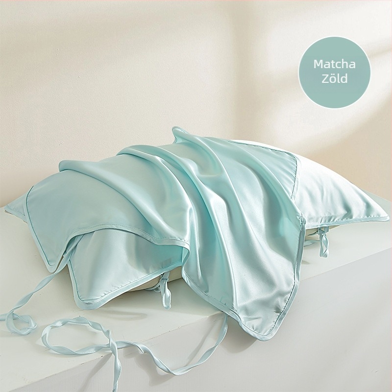 Ice-silk párnahuzat, 2 darabos készlet, mosható, pántokkal, poliészterből
