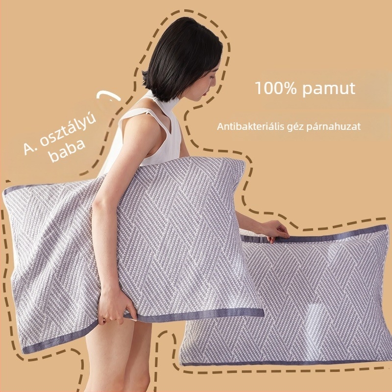 2026-os új modell, különleges kiadás, 100% pamut, mosott, antibakteriális, csúszásmentes, nem zsugorodik, 52×76 cm-es párna törölköző pár