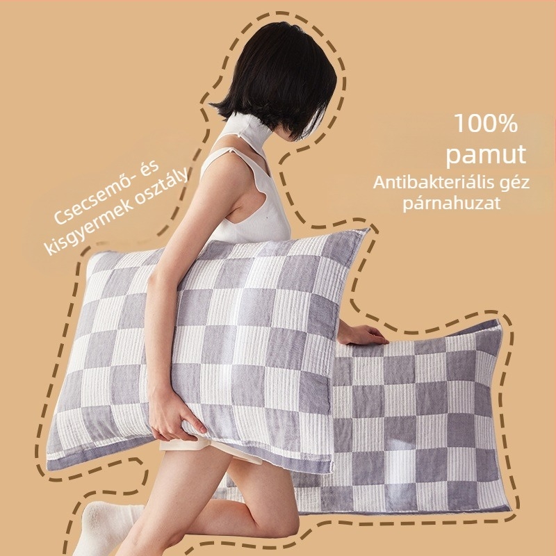 2026-os új modell, különleges kiadás, 100% pamut, mosott, antibakteriális, csúszásmentes, nem zsugorodik, 52×76 cm-es párna törölköző pár