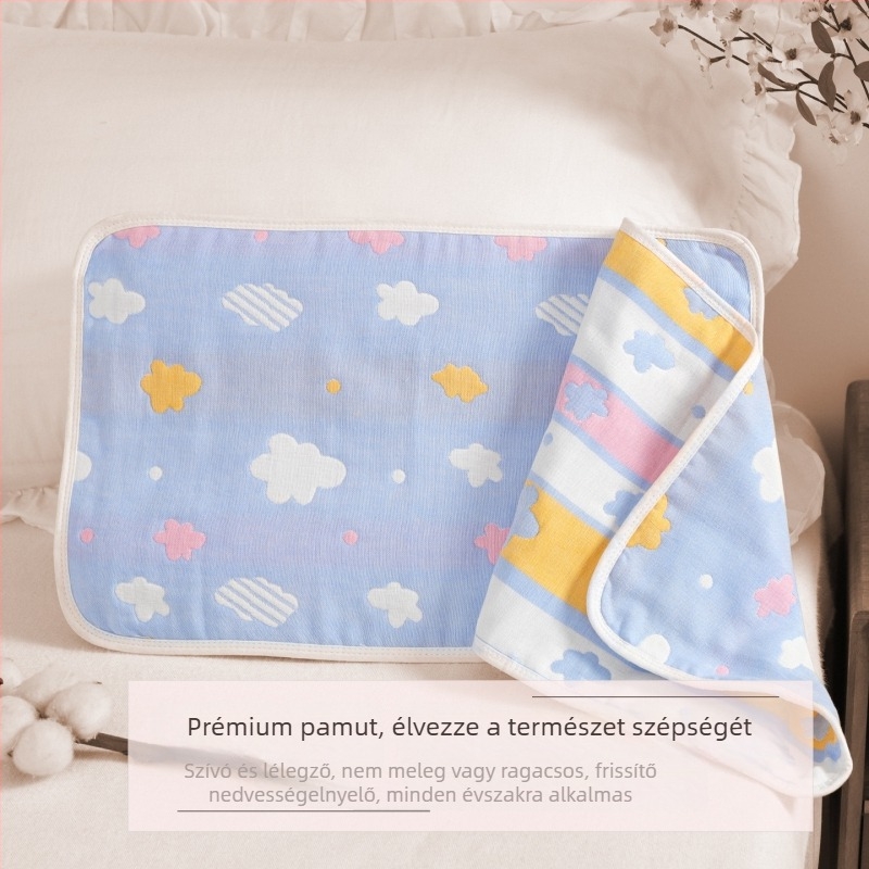 Párnahuzat – géz anyag; pamut tartalom 70–85%; csecsemő- és gyermekek kategória A; márka Amber Dream