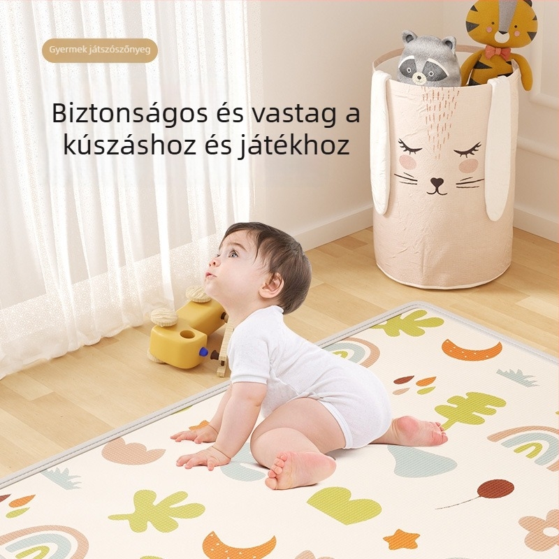 Baba kúszómatrac, vastag XPE habból, teljes méretű, téglalap alakú játszótér matrac, mosható