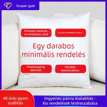Személyre szabott párnahuzat, poliészter, logóval a kanapéhoz