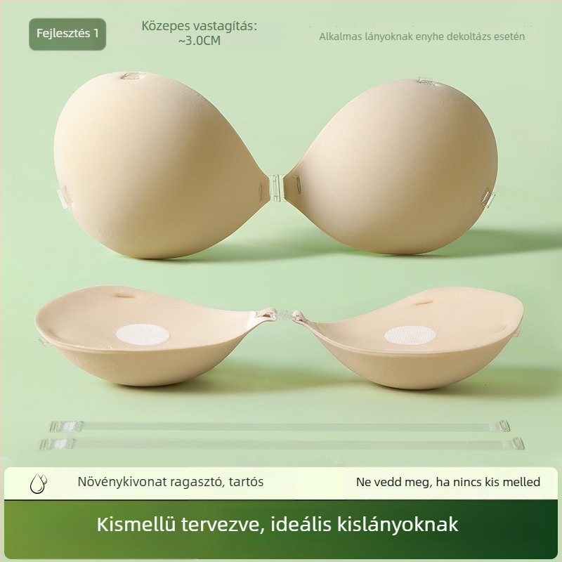 Megvastított mellkasbetét nőknek, emelő hatással, láthatatlan párnák menyasszonyi ruhához