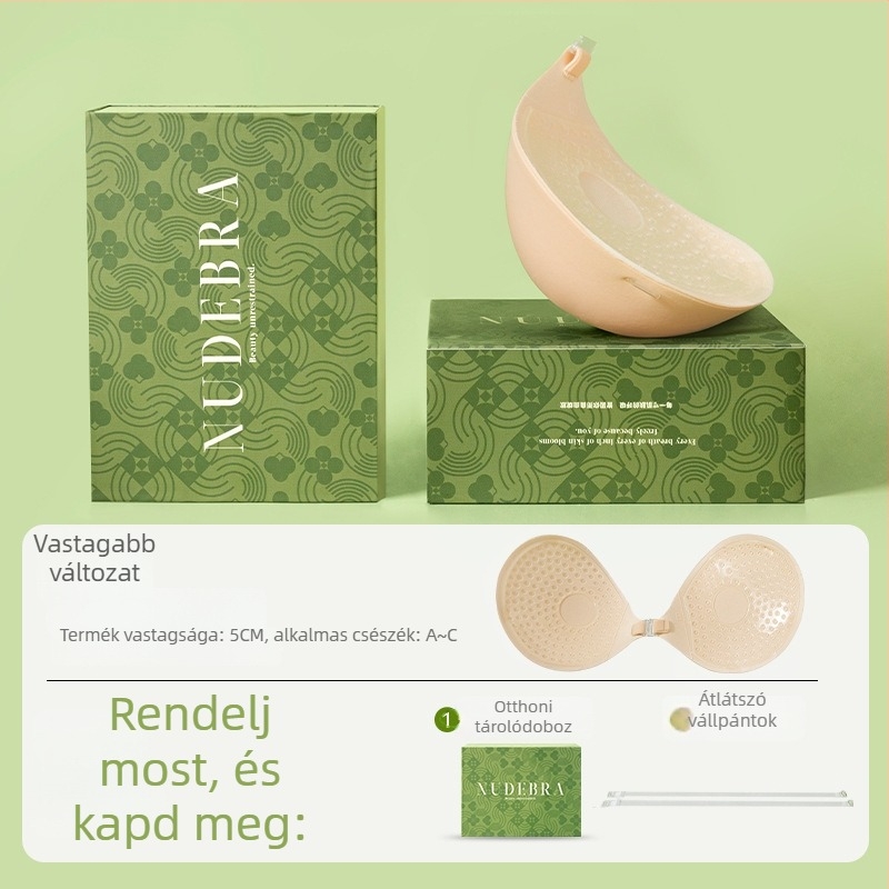 Megvastított mellkasbetét nőknek, emelő hatással, láthatatlan párnák menyasszonyi ruhához