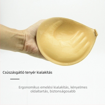 Vastag, tenyér formájú melltartó betét kis mellemhez — láthatatlan, varratmentes, push-up hatás, esküvői ruhához