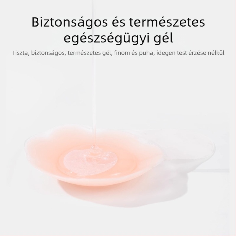 Langsha szilikon melltapasz, emelő hatású, láthatatlan menyasszonyi ruhához, vékony, kör alakú, egyszínű