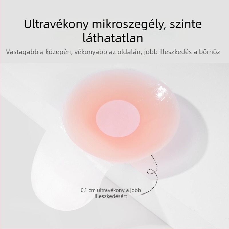 Langsha szilikon melltapasz, emelő hatású, láthatatlan menyasszonyi ruhához, vékony, kör alakú, egyszínű